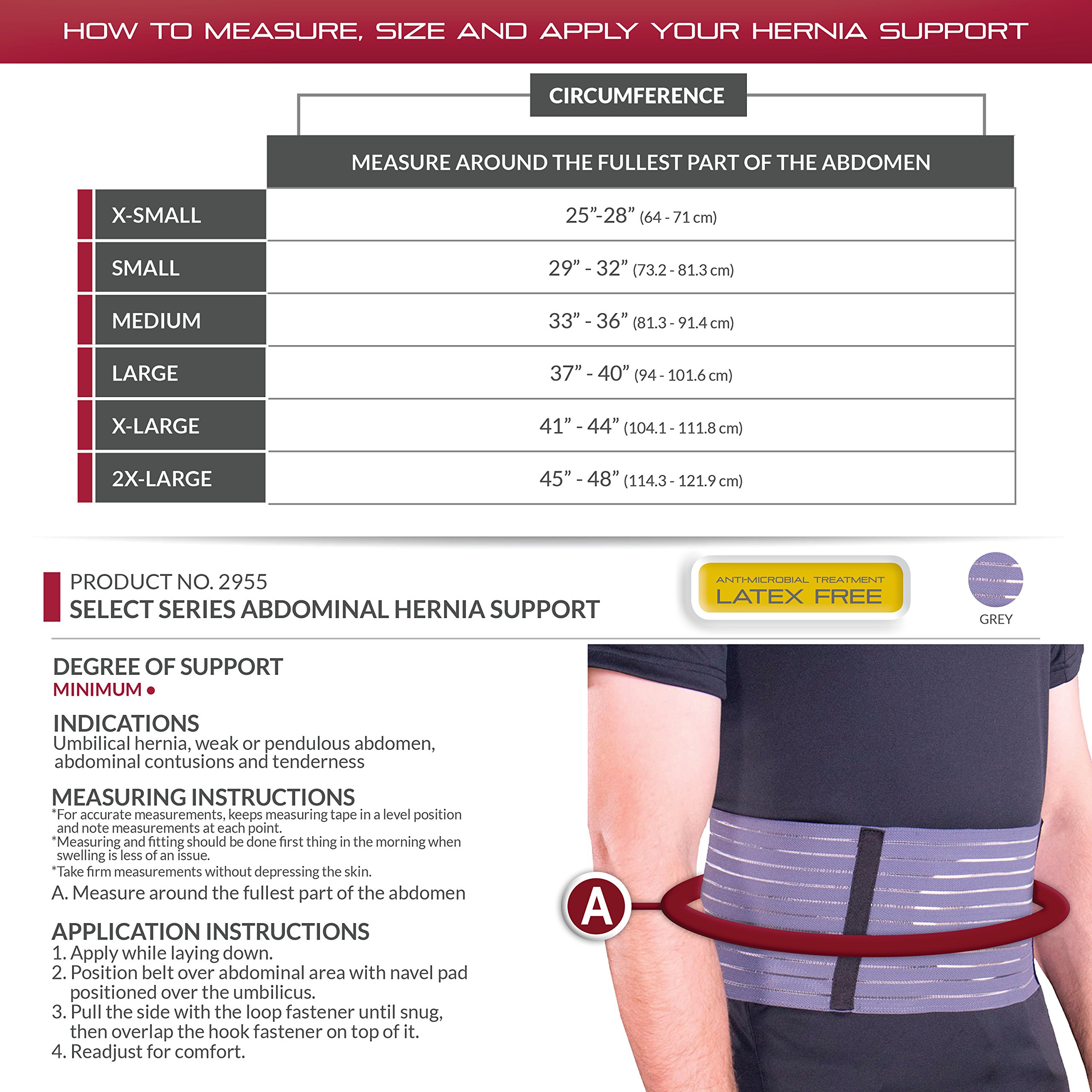 OTC Abdominal Hernia Belt #2955 – Sparkle Pharmacy