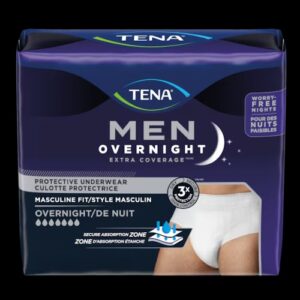 TENA OVERNIGHT MENS BRIEFS